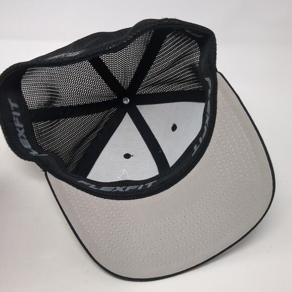 Idaho Tree WYR Clothing Fitted Trucker Hat Black One Size Embroidered Flexfit - Picture 7 of 8